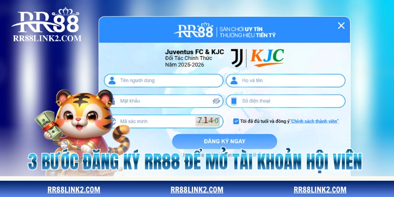 3 bước đăng ký RR88 để mở tài khoản hội viên